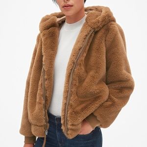 Gap Faux-Fur Hooded Jacket